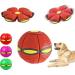 Pet toys frisbee ball flying ball for dogs flying saucer ball toys for dogs flying ball pet toy frisbee ball dog pet toys flying saucer dog red no light