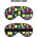 SSIMOO Colorful Pineapple Print Eye Mask - Double-Sided Soft & Light Blocking for Better Sleep Quality - International Shipping Available - Buy Online on GoSupps.com