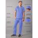 Adar Addition Men's Go-Everyday Stylish Scrub Set - Medium Ceil Blue - Buy Online on GoSupps.com