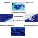 Personalized Football Jersey Set - Custom Name Number & Team Logo | Colorful Blue T-Shirt & Shorts for Kids & Men - Buy Online on GoSupps.com
