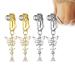 Skinyslim lymphy magnetic therapy likes belly ring Shinyskinny lymphaDrainage navel rings not piercing acupressure magnetic belly navel rings for losing weight butterfly belly navel rings