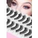 False Eyelashes Clear Band Mink Lashes Fluffy 5D Soft Fake Eyelashes Faux Mink Lashes Natural Look Cat Eye 14MM Fluffy Light Volume Eyelash 10 Pairs  - Buy Online on GoSupps.com