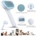 GOSCIEN Self Cleaning Pet Grooming Brush for Dogs & Cats | Removes Loose Fur, Tangles, & Dirt | Stable Thicker Bristles | Great for Medium Long Hair | Blue - Buy Online on GoSupps.com
