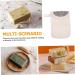 Baluue 6 Pcs Handmade Soap Storage Bag Sponges for Bathing Natural Sisal Soap Pouch Hanger Foam Black Flax - Buy Online on GoSupps.com