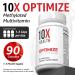 10X Health Optimize Daily Methylated Multivitamin & Calm Bundle - Multinutrient Capsules L Theanine & GABA Liquid - Buy Online on GoSupps.com
