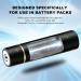 16650 Rechargeable Battery 1800mAh - 3.7V Li-ion Battery with Button Top for Flashlights - 2 Pack - International Shipping Available - Buy Online on GoSupps.com