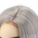 SEVENCOLORS Short Gray Bob Wigs for Women - Lace Front Silver Grey Synthetic Wig | Natural Looking Grey Wavy Hair for White Women - Buy Online on GoSupps.com
