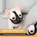 ILEPARK French Bulldog Muzzle - No Cover Forehead Adjustable Mesh Anti-Biting for Short Snout Dogs (Large Black) - Comfortable & Breathable - Buy Online on GoSupps.com