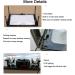 Hanme 5X LED Lighted Full Page Reading Magnifier for Low Vision Seniors - Hands-Free Rectangular Magnifying Glass for Repair and Observation - Buy Online on GoSupps.com