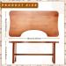 Bamboo Toilet Squatting Stool - Non-Slip Bathroom Step Stool for Adults & Kids - 6.7 Height (Dark Brown) - Buy Online on GoSupps.com