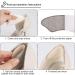 Heel Pads for Loose Shoes | 4 Pairs Cushion Inserts for Men & Women | Pain Relief & Blister Prevention (Pale Apricot & Black - Buy Online on GoSupps.com
