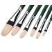 Oil Acrylic Watercolor Paint Brushes 100% Natural Chungking Hog Hair 6pc Filbert Paint brush Set