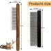 Stainless Steel Pet Comb Pet Combs With Wooden Handle Pet Grooming Comb Skin Friendly Comb Anti-Tangle Comb Removes Knots And Tangles Solid Wood Comb For Removing Floating Hair And Fleas - Buy Online on GoSupps.com