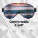 Sunset & Sunrise Ocean Waves Eye Mask | Soft Light-Blocking Unisex Sleep Mask - International Shipping - Buy Online on GoSupps.com
