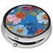 Hello Hawaii Printed Mini Round Pill Box | 3 Compartment Travel Pill Organizer | Portable Medicine Case for Home & Office - Buy Online on GoSupps.com