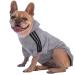 Ducomi dog sweater with hood for all sizes and breeds - warm and soft dog clothing - single -colored sweater for pets and puppies (gray l) L gray