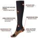 Bropite Copper Compression Socks 6 Pairs - 20-30mmHg Support for Running, Athletic, Nurses, Pregnancy - Large-X-Large Black - Buy Online on GoSupps.com