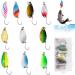 Trout Bait Spoon Set - 10 Piece Fishing Lure Kit (5g 3.5g 2.5g) with Box for Trout & Perch Fishing - Perfect for Fishing Excursions - Buy Online on GoSupps.com