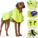 Buy Weesiber Reflective Waterproof Dog Rain Coat - Adjustable Pet Jacket with Hood for All Sizes - Light Green (L) - Buy Online on GoSupps.com