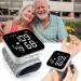 Wrist Blood Pressure Monitor 2024 New Digital Wrist Blood Pressure Monitor with 90X2 Readings Memory Pulse Rate Monitoring Large LCD Screen Wrist Blood Pressure Monitor for Home Use Black