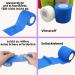 12-Pack Self-Adhesive Bandage Rolls - 5cm Elastic & Colored Band-Aids for Pets & Sports Protection - International Shipping - Buy Online on GoSupps.com
