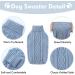 Stylish Pet Sweater for Cats & Small Dogs | Turtleneck Winter Clothing in Hazeblue XS - Buy Online on GoSupps.com