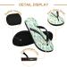 Mnsruu Tropical Cactus Flip Flops - Green Multicolor Size M/L | Unique Summer Footwear for Comfort and Style - Buy Online on GoSupps.com