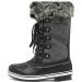 DREAM PAIRS Women's Mid-Calf Waterproof Snow Boots - Size 9, River_1/Grey - Buy Online on GoSupps.com