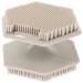 FOMIYES Silicone Face Scrubber Gentle Face Exfoliator Double Sided Facial Brush for Body Cleansing Toddler Hair Brush Newborn Shower Bathing Tool Grey