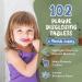Plaque Disclosing Tablets for Kids & Adults - 102 Count Blueberry Flavor | Healthy Brushing Habits | Dentist Tested - Buy Online on GoSupps.com