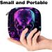MUOOUM Skull Player Menstrual Pad Bag - Zippered Travel Storage for Tampons & Period Products - Compact 4.7x6.6 in for Women & Girls - Buy Online on GoSupps.com