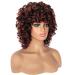 Buy Porsmeer Afro Wig for Women | Large Curly Synthetic Hair Wig | Short Black & Copper-Red Bob for Halloween Cosplay Costume - Buy Online on GoSupps.com