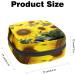 Sunflower Plant Color Period Bag | Sanitary Napkin Storage & Makeup Travel Pouch - Buy Online on GoSupps.com