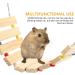 PATKAW Hamster Climbing Ladder Hamster Cage Bridge Ferret Cage Ladder Wood Chew Ladder Squirrel Climbing Ladder Guinea Pig Ramp Pet Toy Pet Cage Ladder Toy Widen Platform Climbing Wooden - Buy Online on GoSupps.com