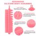 Upgrade Your Shower Experience: Pink Bathing & Shampoo Brush for Body Peeling Dandruff Removal & Enhanced Hygiene - Buy Online on GoSupps.com