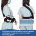 Adjustable Arm Sling for Shoulder Injury with Waist Belt - Left or Right Arm (Large) | International Shipping Available - Buy Online on GoSupps.com
