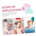 Toddmomy 8 Pcs Baby Shampoo Brush Set - Electric Hair & Scalp Scrubber for Infants - Care Massager & Massage Brush Included - Buy Online on GoSupps.com