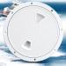 8 inch Boat Hatch Cover Deck Plate Hatch,White 8 inch Non Slip Inspection Hatch w/Detachable Cover