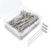 T Pins, 50 Pack 2 inch T-Pins, T Pins for Blocking Knitting, Wig Pins, T Pins for Wigs, Wig Pins for Foam Head, T Pins for Sewing, Wig T Pins, Blocking Pins, T Pins for Office Wall 2 inch/ 53 mm