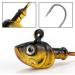 Dr.Fish 10 Pack Swimbait Jig Heads - High Carbon Steel Hooks - Saltwater Fishing Lures for Flounder, Striper, Halibut - 3D Eyes - Bass Gold - 3/8oz-10 Pack - Buy Online on GoSupps.com