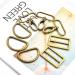 MELORDY 15Pcs Metal Swivel Snaps Hooks with D Rings and Tri-Glides Slide Buckles - 1-1/2 inch Bronze for Key Lanyard Purse Bag Straps DIY Sewing Hardware Craft - Buy Online on GoSupps.com