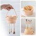 Makeup Brush Cleaning Bowl Foldable Makeup Brush Cleaner Bowl Portable Travel Beauty Brush Scrubber with Handle 3-in-1 Cosmetic Brush Cleaner for Cleaning Drying and Storing Sponge (Beige) - Buy Online on GoSupps.com