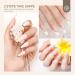Saviland French Tip Nail Stamper Kit with Black+White Stamping Gel Polish - DIY French Manicure Set - Buy Online on GoSupps.com
