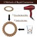 Pella 6 PCS Spiral Hair Ties - Gradient Matte Coils for Thick Hair - Waterproof Ponytail Holders for Women - Brown - Buy Online on GoSupps.com