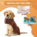Microfiber Dog Bathrobe Towel - Extra Absorbent Rapid Drying for Large & Small Dogs | Adjustable Straps - Brown (Medium) - Buy Online on GoSupps.com