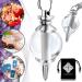 Radiesthesia pendulum made of HIMALAYA rock crystal | Oracle esoteric pendulum made of white quartz (14 GR)