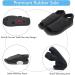 MEJORMEN Women's Diabetic Slippers - Extra Wide Width, Adjustable Strap, Open Toe Walking Shoes - Ideal for Diabetic, Edema, Swollen Feet, Plantar Fasciitis, Elderly - Size 8, Black - Buy Online on GoSupps.com