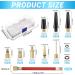 33-Piece Bicycle Valve Adapter Set - DV SV AV French Valve Adapters with Storage Box & Inflatable Hose for All Bicycle Valves | International Shipping Available - Buy Online on GoSupps.com