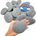20PCS Painting Rocks, 3"-4" DIY Rocks Flat & Smooth Kindness Rocks for Arts, Crafts, Decoration, Large Rocks for Painting,Hand Picked for Painting Rocksâ€¦