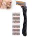 Buy Six Blade Razor - Dollar Shave Club Men's Razor with ABS Handle & Portable Stainless Steel Option - Best International Shipping - Buy Online on GoSupps.com